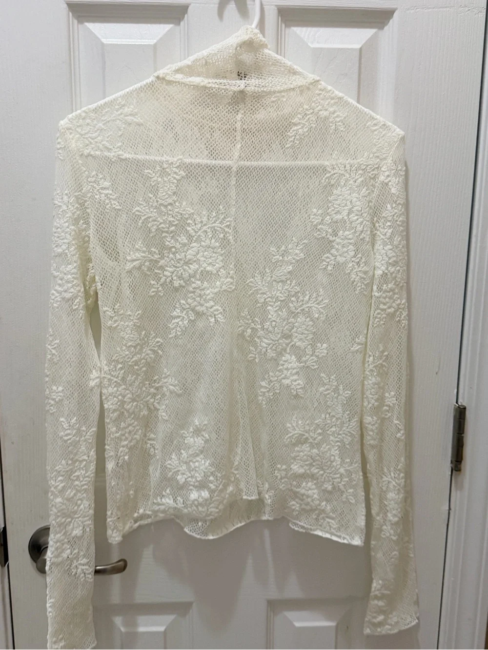 Free People Sweet Secrets Lace Turtleneck Top size Small